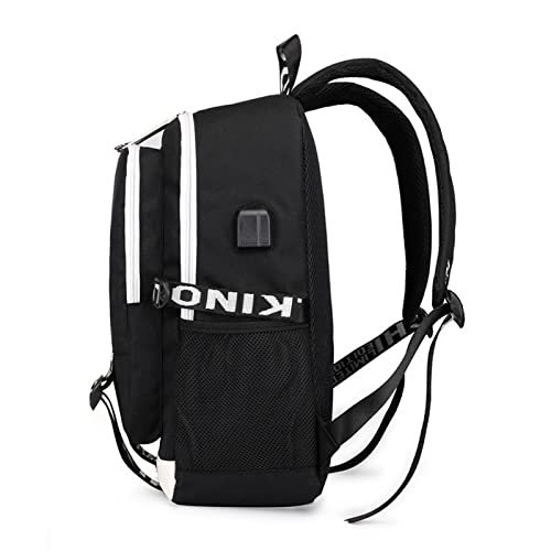 Wondi Resid.ent evil Mochila Infantil Alumno,Mochilas Escolares de Anime Ordenador Portatil Multifuncional,Mochila Portátil de Carga USB de Viaje Bolsas de Libro pare Niños-D||31 * 16 * 43cm