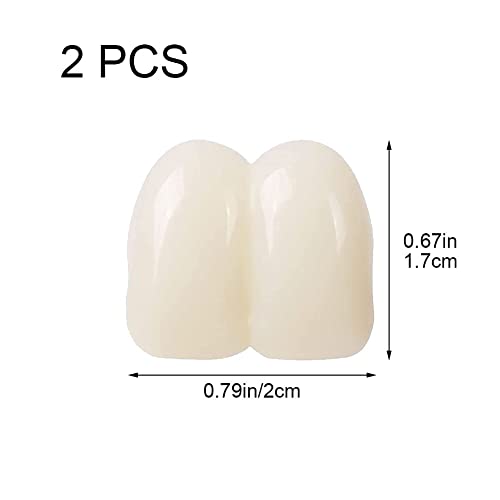 Wudaizhi 2 Pcs 17 Mm Cazas De Dientes Grandes Falsos para El Disfraz De Halloween De Bruja con Buga De Payaso