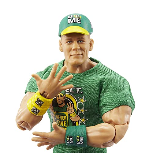 WWE HDF37 - Figura de acción John Cena Elite Collection, Aprox. 15 cm, portátil, Juguete de Regalo para coleccionar para Fans Partir de 8 años