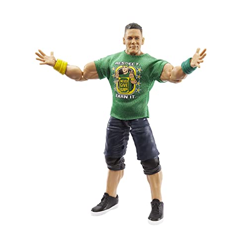 WWE HDF37 - Figura de acción John Cena Elite Collection, Aprox. 15 cm, portátil, Juguete de Regalo para coleccionar para Fans Partir de 8 años