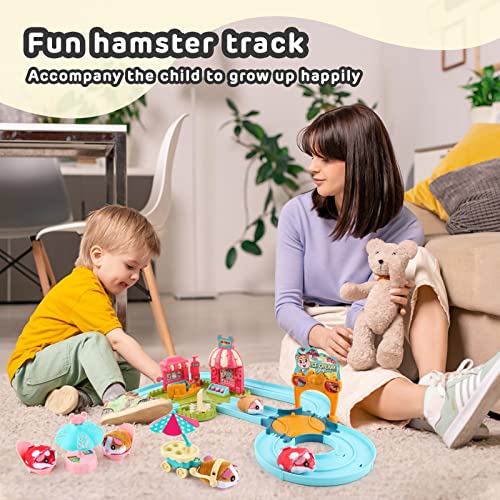 XQW Juguetes de trama de hámster, juego de juguetes adecuados para edades 3, 4, 5, 6, 7, juguetes para niños, gran regalo para niños, juguetes para niños y niñas. (juego de ratas)