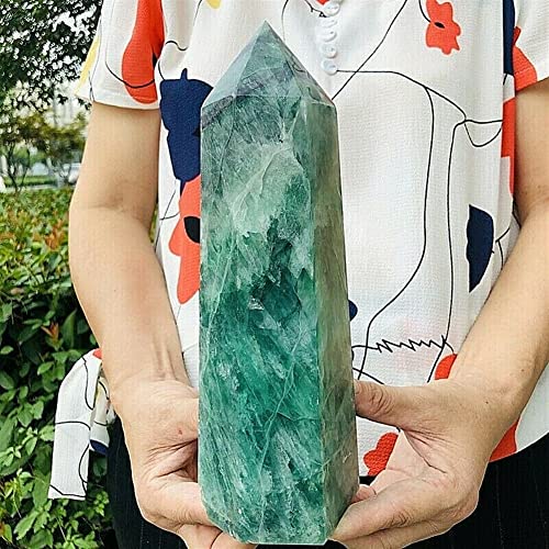 XUQULI Cristales Naturales y Piedras Natural Fire Firefly Tablet Obelisk Cristal Energía Columna Reiki Curación para decoración (Size : 750-800g)