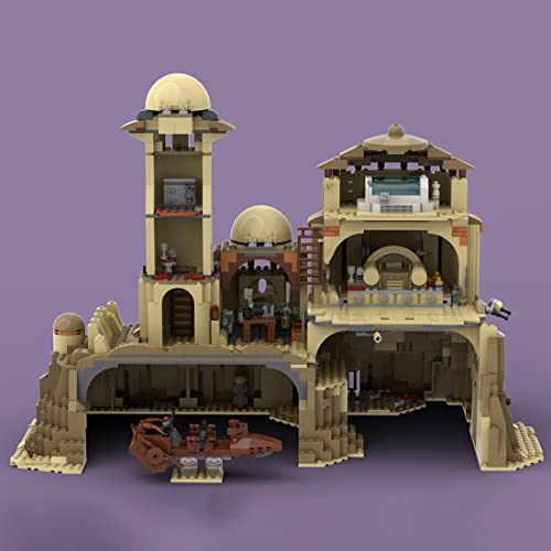 YAKI Jabbas Palast - Juego de construcción modular, 1762 bloques de construcción espacial de guerra de las galaxias, compatible con Lego