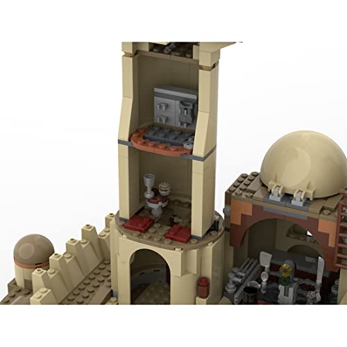 YAKI Jabbas Palast - Juego de construcción modular, 1762 bloques de construcción espacial de guerra de las galaxias, compatible con Lego