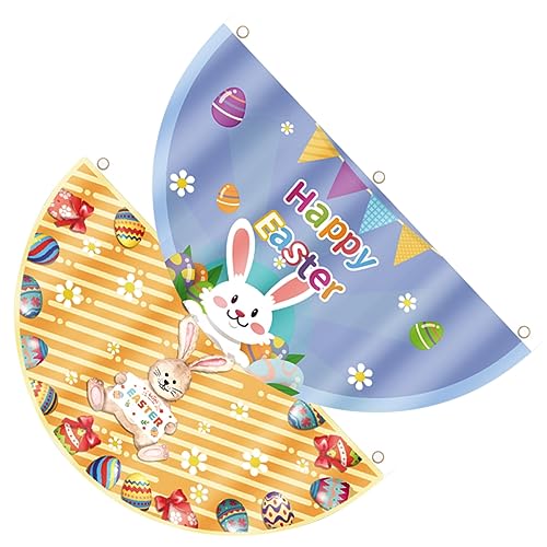 Yardwe 6 Piezas Cita De Twitter Tela Decorativa Guirnalda De Jardín De Pascua Feliz Pascua Jardín Bandera Pío Tela Decorativa Conejito Decoración Interior Estados Unidos Ventilador Paño