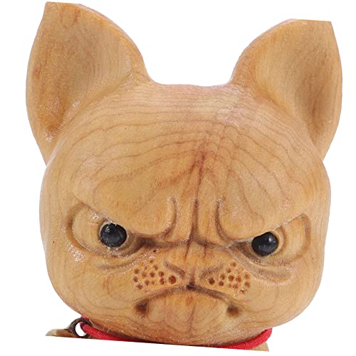 Yardwe Adorno De Bulldog Perro Animal Estatua Estatuilla De Perro Rústico Modelo De Perro Figuritas Coleccionables De Animales Perro Moderno De Mesa Oficina Reino Unido. Tuya De Madera