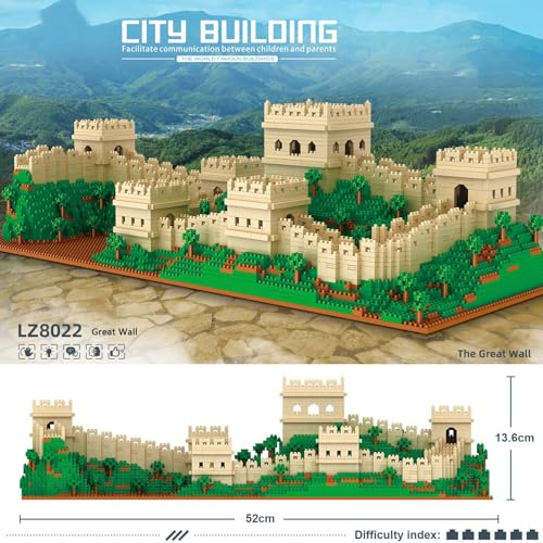 YAXRO Great WAL Juego De Construcción De Modelos De Arquitectura Mundialmente Famoso,4114 Piezas Juguete Educativo De Construcción,Regalo para Adultos Y Niños,Compatible con Lego A