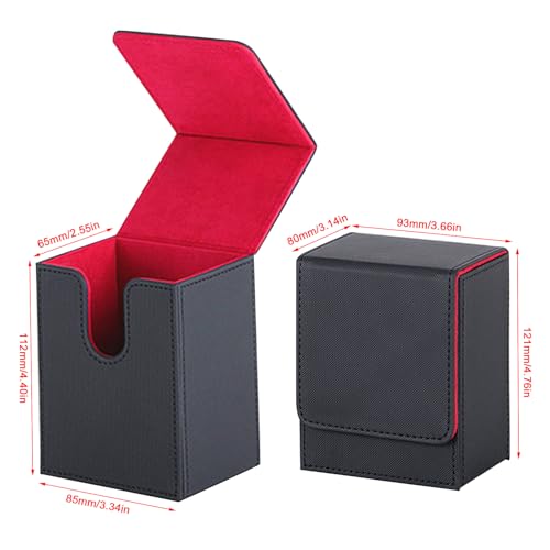 Yearninglife Caja de tarjetas coleccionables, caja magnética con tapa, caja de tarjetas, cajas de almacenamiento, cajas para coleccionar, soporte para tarjetas de juego para coleccionar e intercambiar