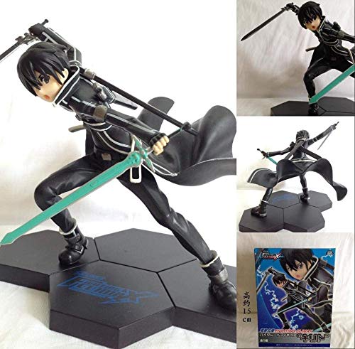 Yida Fighting Climax Sword Art Online Kazuto Kirito PVC Pintado PVC Figura de acción de colección Modelo de Juguete 15cm KT3897