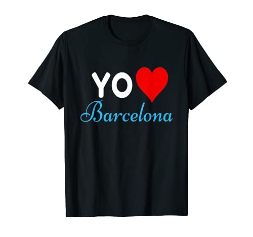 Yo Amo Barcelona Ciudad Catalana Recuerdos De Regalo Camiseta