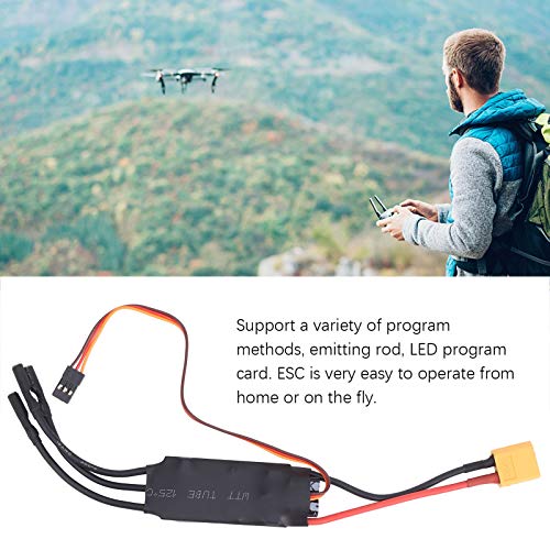 Yosoo ESC sin Escobillas, Eléctrico sin Escobillas para RC, ESC para Aviones RC, Controlador de Velocidad ESC sin Escobillas 40A Salida BEC de 5V/3A para Accesorios de Aviones RC Drone