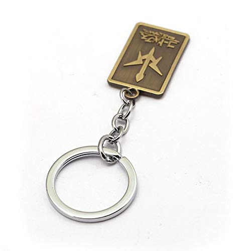 yound Anime Keychain Code Geass Lelouch of The Rebellion Llavero Dog Tag Llavero Titular Hombres Joyería