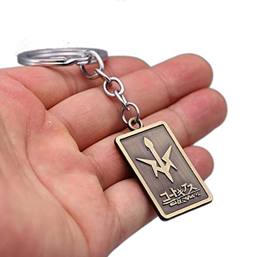 yound Anime Keychain Code Geass Lelouch of The Rebellion Llavero Dog Tag Llavero Titular Hombres Joyería