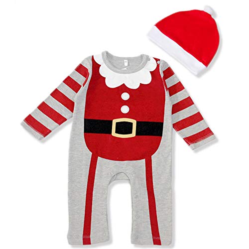 YWLINK Ropa De Bebe ReciéN Nacido Traje De Navidad Dibujos Animados Sombrero Gorro Mameluco Mono Mono Mezcla De AlgodóN Pijama Suave Y CóModo Disfraz Divertido Lindo Juego De Roles (Azul, S)