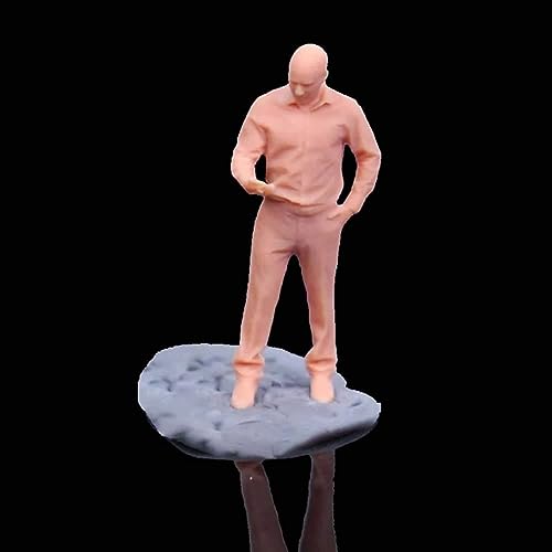 ZEDACAKAI Figura 1/43 Casual Hombres Mujeres Oficina Trabajo Modelo Miniatura Mesa Arena Villano Escena Necesita ser coloreada por usted mismo No1