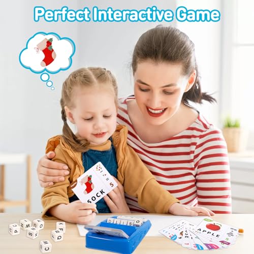 ZZQVIP Juego de Letras Educativo, 2 en 1 de Juegos de Letras y Números, Montessori Scrabble Niñas y Niños, El Desarrollo del Cerebro de Los Niños, Juguetes Educativos para 3 4 5 6 7 8 Años Regalo