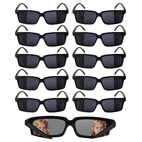 10 Piezas Gafas Fiesta Espía Niños, Gafas Con Espejo Retrovisor, Gafas De Espía Negras, Gafas Espía, Adecuado Para Fiestas En La Playa, Disfraces De Actividades Navideñas, Juegos De Rol Para Niños