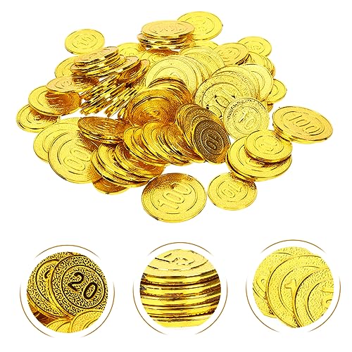 100 Piezas De Juguete De Moneda Pirata Juguete Pirata Juguetes para Niños Juguete para Niños Monedas De Pirata Rústicas Juguetes De Monedas De Oro Juguetes De Monedas De Pirata