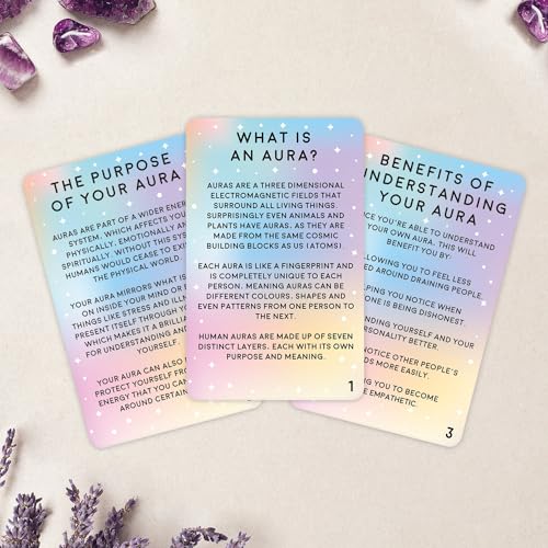 100 Tarjetas de Aura - Comience a ver y leer Auras. Conocimientos y actividades para enseñarle sobre auras.