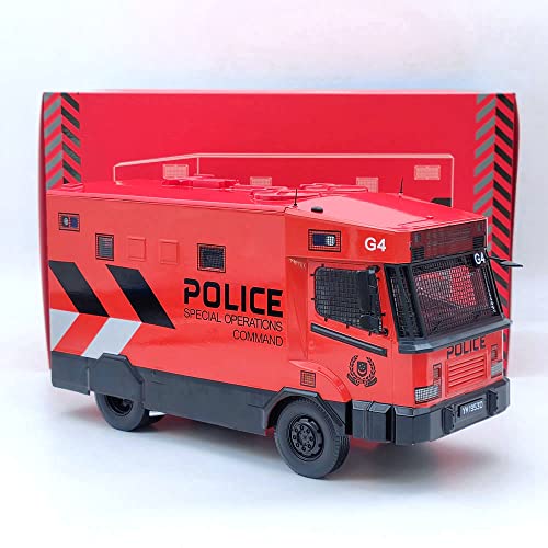 1:24 IXO POLWEL para la Fuerza Policía de Singapur SPF/SOC Vehículo Táctico Metal Diecast Juguetes Modelos de Coche Regalos Colección Rojo