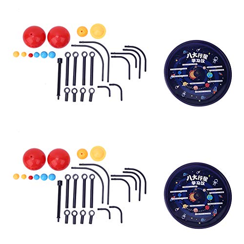 2 Cajas/Paquete Modelo De Planetas Del Sistema Solar,Sistema Solar Para Niños,Juguetes De Planetas Crean El Camino M-ilky Para La Ciencia STEAM Educativo Preescolar Aprendizaje Temprano Puzzle Kit De