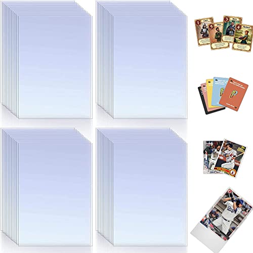 200 Fundas para Cartas Estándar 66x91mm Fundas para Cartas de Comercio Fundas Cartas Pokemon Transparente Fundas para Cartas de Comercio Transparente