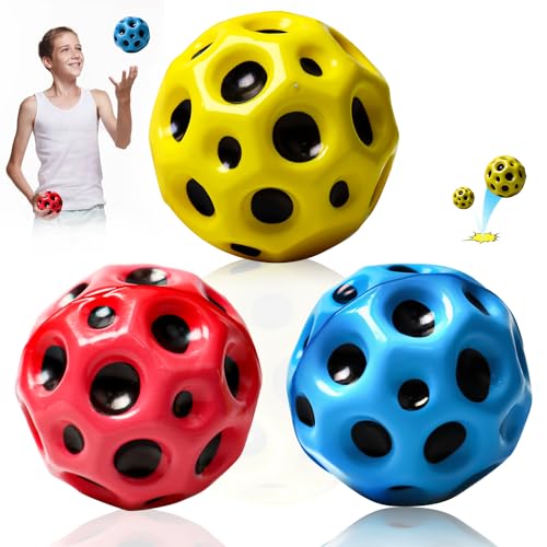 3 bolas Astro Jump Ball, Moon Galaxy Ball, bola de rebote alto, bola espacial Moonball, Astro Jumpball, bola de rebote Astro Jumper Ball, pelotas de saltar, juguetes para niños al aire libre