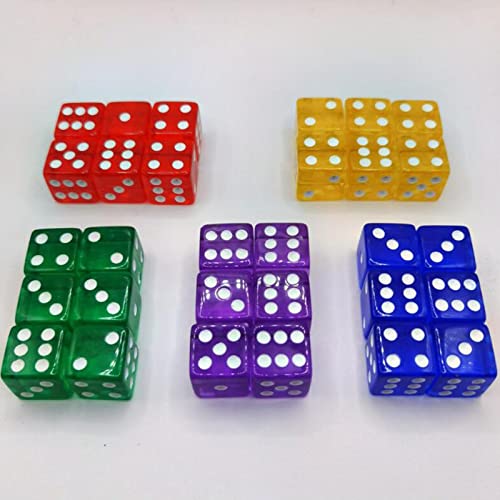 50 Uds D6 Dados 6 Caras Dados Juego Estándar Dados