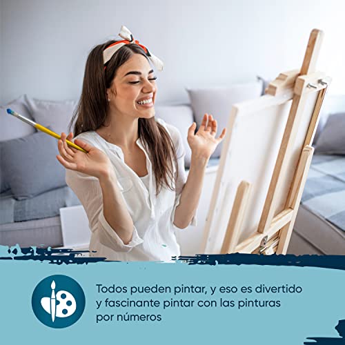 7 Artists Pintar Por Numeros Adultos Claude Monet Water Lilies 40x50cm | Cuadros Para Pintar Por Numeros | Lienzos Para Pintar Niños | Pintura Por Numeros | Pintar Con Numeros Adultos