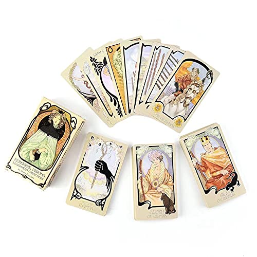 80 / PCS VISIONES ETÉRICOS ETÉRICULOS Tarjetas de Tarot iluminadas, Tarjetas de pronóstico Universal Vintage Divination Fate, Tarjetas de pronóstico del Destino