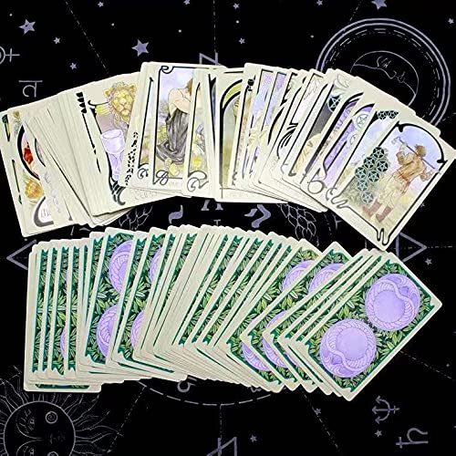 80 / PCS VISIONES ETÉRICOS ETÉRICULOS Tarjetas de Tarot iluminadas, Tarjetas de pronóstico Universal Vintage Divination Fate, Tarjetas de pronóstico del Destino