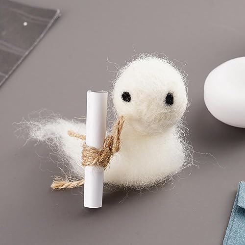 Adopta un fantasma, mini muñeca fantasma de peluche, fantasma de bolsillo de fieltro, lindo fantasma de bolsillo con un pequeño pergamino, regalo creativo de Halloween para películas espeluznantes,