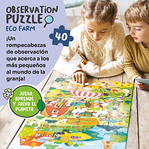 Adventerra Games Observation Puzzle Eco Farm | Maxi-Puzzle, Juegos para niños 3 años Bimbo Educativo, Juegos niña niño 3 años, Juegos educativos Montessori, Juegos ecológicos, Juego de Rompecabezas