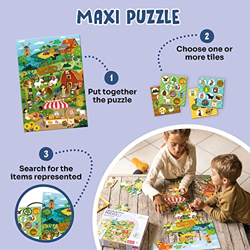 Adventerra Games Observation Puzzle Eco Farm | Maxi-Puzzle, Juegos para niños 3 años Bimbo Educativo, Juegos niña niño 3 años, Juegos educativos Montessori, Juegos ecológicos, Juego de Rompecabezas