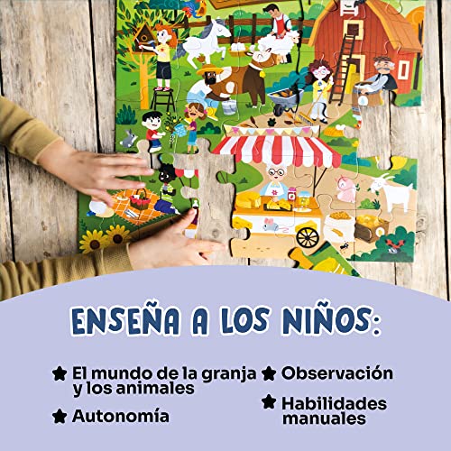 Adventerra Games Observation Puzzle Eco Farm | Maxi-Puzzle, Juegos para niños 3 años Bimbo Educativo, Juegos niña niño 3 años, Juegos educativos Montessori, Juegos ecológicos, Juego de Rompecabezas