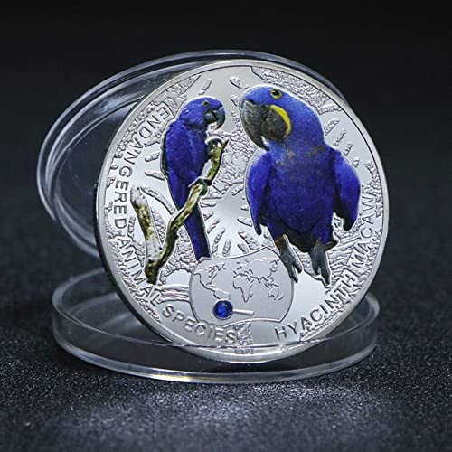 Africa Animal Coin Set 10pcs Monedas De Animales En Peligro De Extinción De África con Monedas De Metal Chapadas En Plata De Diamante para Regalos De Año Nuevo De Navidad