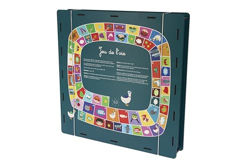 Agent paper – Juego de mesa – Juego de madera – 4 años – 99 años – Estuche – Juego de ganso y pequeños caballos – Dame – 2 a 4 jugadores, idea de regalo, lengua francesa/inglesa