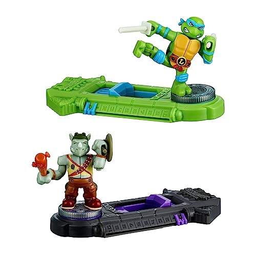 Akedo Legends of Teenage Mutant Ninja Turtles. Mini Battling Warriors Versus Pack Leonardo Vs Rocksteady (Moose Toys 15244)