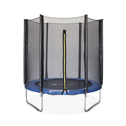 Alice's Garden - Cama elástica 180 cm, Trampolín para niños, Azul, Altura de la Red de Seguridad 150 cm - Cassiope