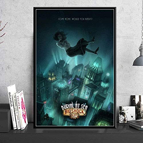 ALKOY Rompecabezas Juego de 1000 Piezas Rompecabezas de Madera - Bioshock Decoraciones para el Hogar Juguetes Juegos Divertidos Gran Regalo Educativo para Niños