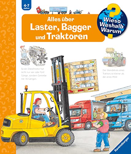 Alles über Laster, Bagger und Traktoren