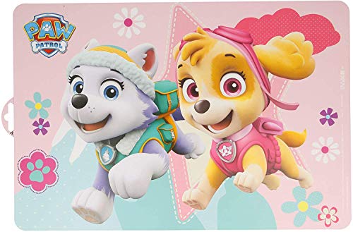 ALMACENESADAN 2017 Mantel Individual Paw Patrol Girl; Skye, Patrulla Canina; Producto de plástico; Libre BPA; Dimensiones 43x29 cm