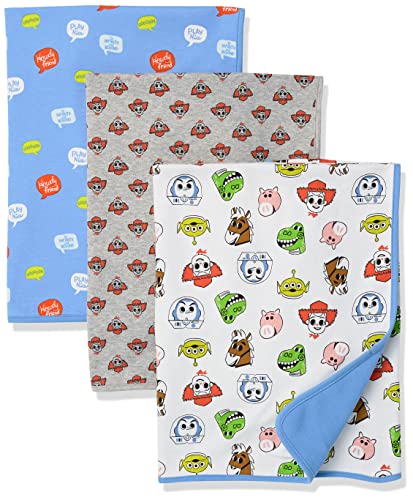 Amazon Essentials Disney | Marvel | Star Wars Swaddle Blankets Disfraces, Paquete de 3 Toy Story Play Nice, Talla única, Pack de 3