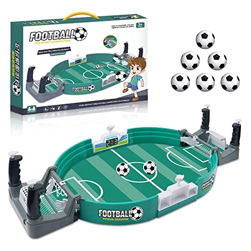 Ambolio Futbolines para Niños Mini Juego de Fútbol de Mesa Juego de futbolín Interactivo con 6 Pelotas Mini Juego De Fútbol De Mesa Futbolines para Niñas, Adultos, Niños y Familia