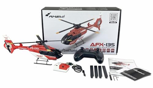 Amewi 25338 DRF AFX-135 Pro - Helicóptero sin escobillas (6 Canales, 352 mm, 6 G, RTF)