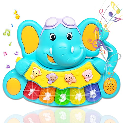 AMLGBTOP Piano Juguetes para Niños 6 12 18 Meses,Teclado para Piano Luces Sonidos y Músical Juguetes Bebés 6-12-18 Meses，Cumpleaños Regalos para Bebés 1 2 Años Niños Niñas