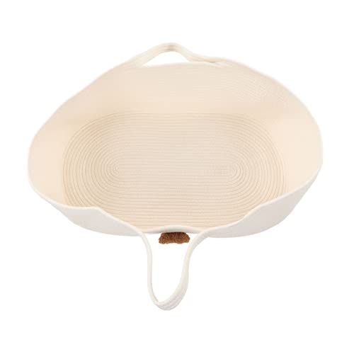 AMONIDA Portabebés, Cesta para Dormir de Algodón para bebé, Protector de Colchón Impermeable Plegable de Seguridad Portátil para Sala de Estar para Recién Nacidos (Blanco)