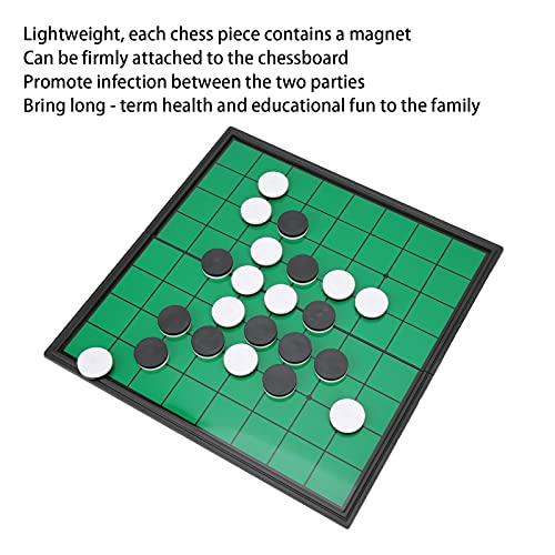 AMONIDA Sterling Games Reversi Tablero de Estrategia, Tablero de Estrategia Ligero Reversi con Piezas de Ajedrez para Acampar Y Viajar para el Hogar Y los Viajes