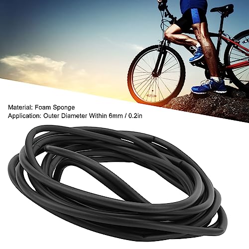 Amortiguador de la Carcasa del Cable del Freno, Esponja de Espuma del Amortiguador de la Carcasa Interna del Marco de la Bicicleta que Absorbe el Sonido de 10 M de Longitud Diámetro de 6 Mm para la