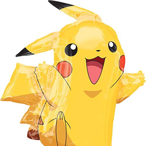 Anagram International 2946001- Globo de Pikachu, de los Pokémon, tamaño XL, 62 x 78 cm